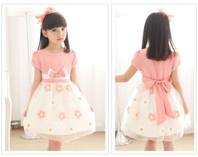 Primary School Girls Students Knee-Length O-Neck Dress,Medium-Big Chil –  Akasantech