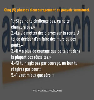 5 phrases d'encouragement au pouvoir surnaturel