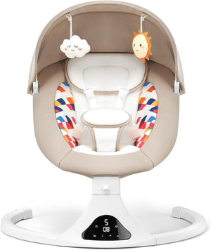 Baby Swing Remote Control 5-Speed Timer 12 Melodies Beige