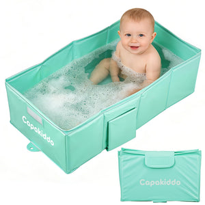 Collapsible Baby Bathtub,Space-Saving & Easy to Clean