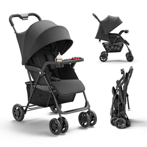 Mamazing Lightweight Umbrella Travel Stroller with Near-Flat Recline Seat