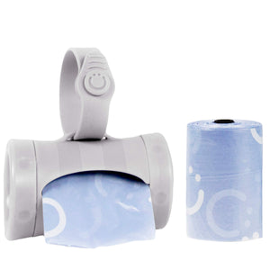 Ubbi Retractable Bag Dispenser for Diaper Bag, Gray