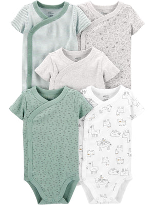 Simple Joys by Carter's Unisex Baby 5-pack Side Snap Short-sleeve Bodysuit