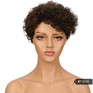 Perruque lace frontal cheveux humain Curly