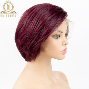 Short hair lace frontal wig