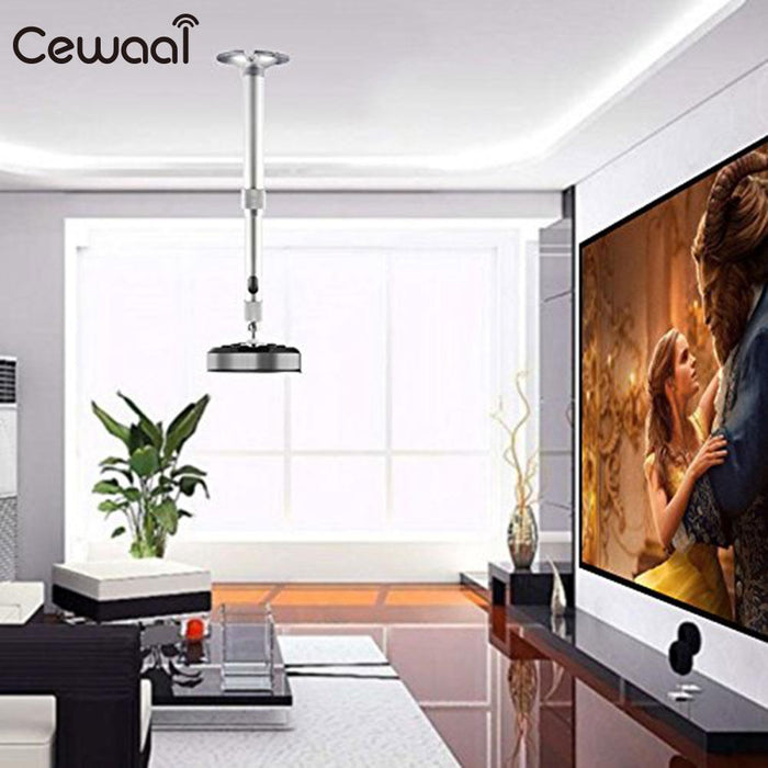 Extendable Stand Premium Projector Wall Mount Aluminum Alloy Rotation Hanging Ceiling Holder LCD